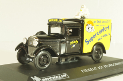 Peugeot 301 fourgonnette "Michelin" black, Altaya 1:43