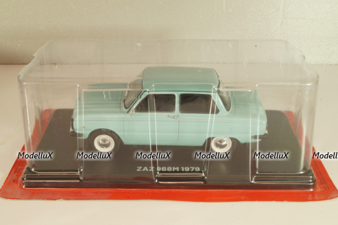 Заз-968М Запорожец 1979, голубой, Hachette 1:24