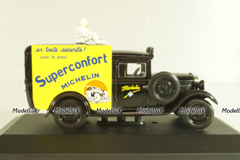 Peugeot 301 fourgonnette "Michelin" black, Altaya 1:43