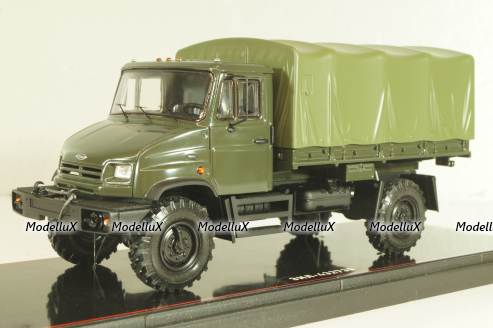 Зил-432730 грузовой автомобиль с тентом 4х4, военный, TR4832, TruckTyr 1:43