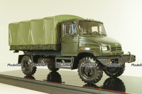 Зил-432730 грузовой автомобиль с тентом 4х4, военный, TR4832, TruckTyr 1:43