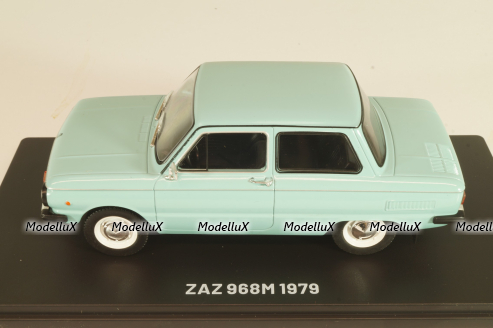 Заз-968М Запорожец 1979, голубой, Hachette 1:24