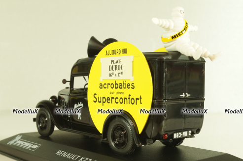Renault KZ7 fourgonnette "Michelin" black, Altaya 1:43