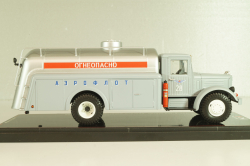 ТЗА-8-200 Аэрофлот, топливозаправочный автомобиль на шасси Яаз-200, завода "Красный молот" серый/серебристый, TR4833, TruckTyr 1:43