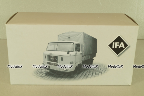 IFA W50L truck 1965, yellow/grey, 7167101, Atlas 1:43