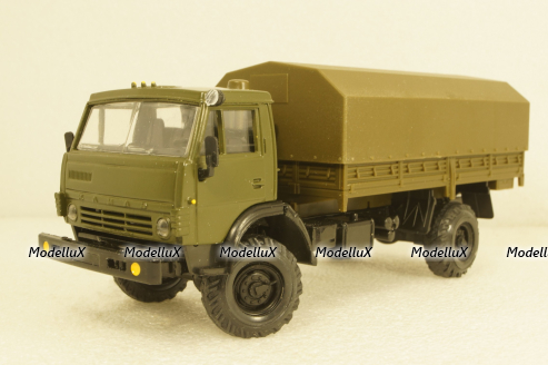 Камаз-4326, 4х4 поворотный мост хаки, Элекон 1:43