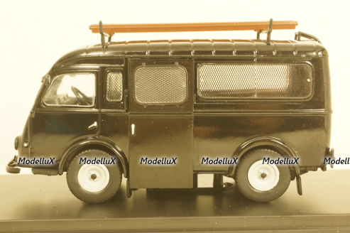 Renault Goelette Van Police 1962 black, Hachette 1:43