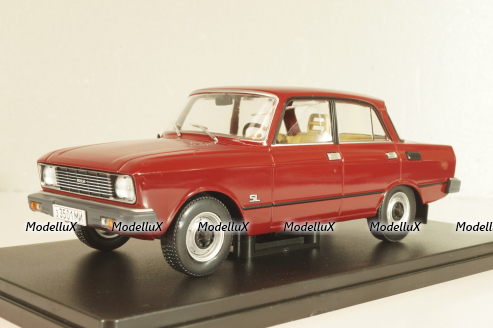 Москвич-2140SL, бордовый, Легендарные Советские Автомобили #61, Hachette 1:24 Уценка!
