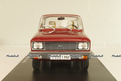 Москвич-2140SL, бордовый, Легендарные Советские Автомобили #61, Hachette 1:24 Уценка!