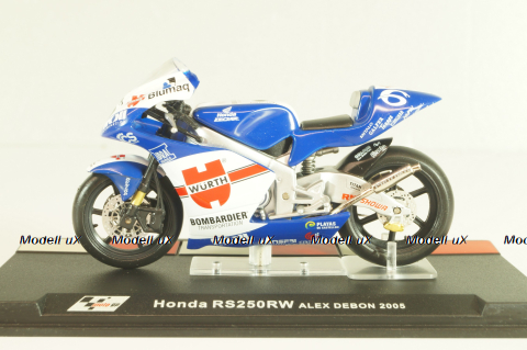 Honda RS250RW, white/blue, 4110118, Superbikes Atlas 1:24 