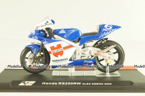 Honda RS250RW, white/blue, 4110118, Superbikes Atlas 1:24 