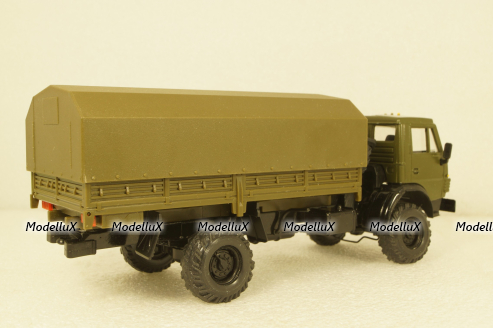 Камаз-4326, 4х4 поворотный мост хаки, Элекон 1:43