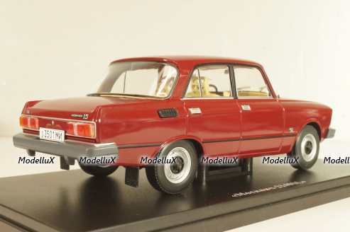 Москвич-2140SL, бордовый, Легендарные Советские Автомобили #61, Hachette 1:24 Уценка!