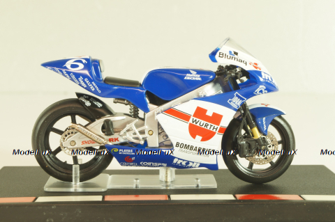 Honda RS250RW, white/blue, 4110118, Superbikes Atlas 1:24 