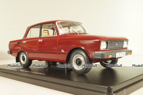Москвич-2140SL, бордовый, Легендарные Советские Автомобили #61, Hachette 1:24 Уценка!