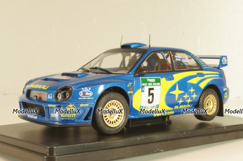 Subaru Impreza S7 WRC #5, Rally New Zeland 2001, Burns/Reid, WRC Collection, Hachette, 1:24