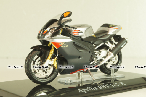 Aprilia RSV 1000R, grey, 4110103, Superbikes Atlas 1:24 Уценка!