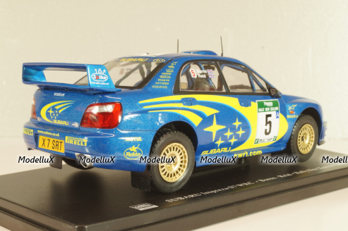 Subaru Impreza S7 WRC #5, Rally New Zeland 2001, Burns/Reid, WRC Collection, Hachette, 1:24