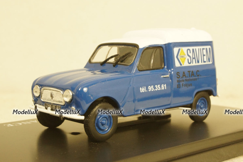 Renault R4 Fourgonette Van ASSISTANCE SAVIEM 1967, Hachette 1:43