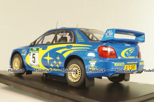 Subaru Impreza S7 WRC #5, Rally New Zeland 2001, Burns/Reid, WRC Collection, Hachette, 1:24