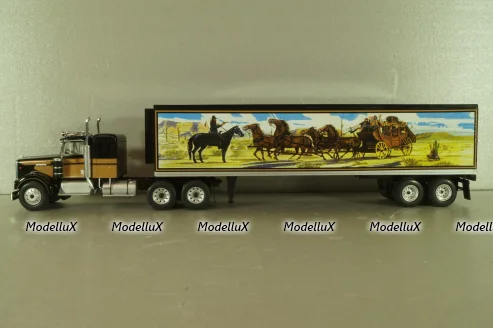 Kenworth W925 with semi-trailer "Smokey and the Bandit" 1977, black, W83431001, Werk83 1:43