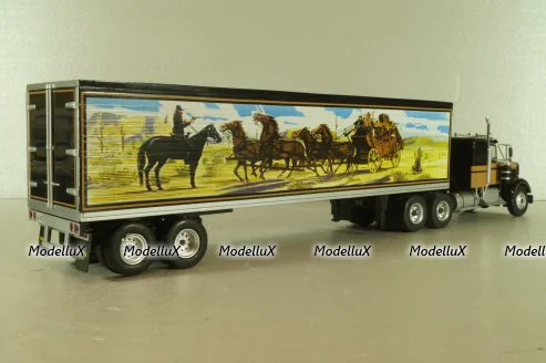Kenworth W925 with semi-trailer "Smokey and the Bandit" 1977, black, W83431001, Werk83 1:43