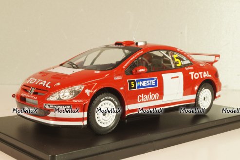 Peugeot 307 WRC #5 Winner Rallye Finnland 2004, Grönholm/Rautiainen, WRC Collection, Hachette, 1:24 Уценка!