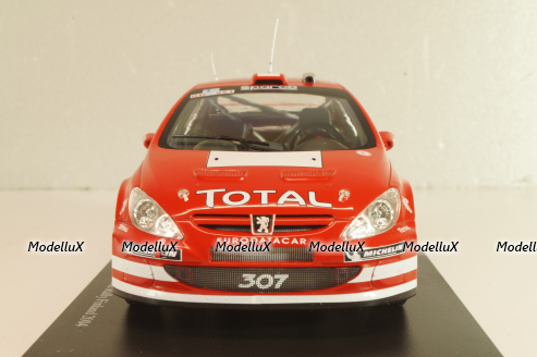 Peugeot 307 WRC #5 Winner Rallye Finnland 2004, Grönholm/Rautiainen, WRC Collection, Hachette, 1:24 Уценка!