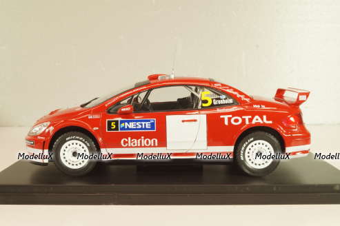Peugeot 307 WRC #5 Winner Rallye Finnland 2004, Grönholm/Rautiainen, WRC Collection, Hachette, 1:24 Уценка!