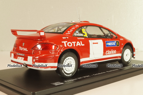 Peugeot 307 WRC #5 Winner Rallye Finnland 2004, Grönholm/Rautiainen, WRC Collection, Hachette, 1:24 Уценка!