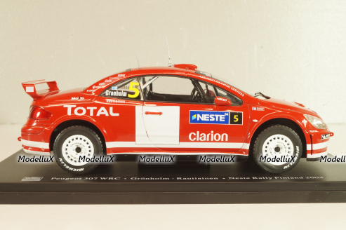 Peugeot 307 WRC #5 Winner Rallye Finnland 2004, Grönholm/Rautiainen, WRC Collection, Hachette, 1:24 Уценка!