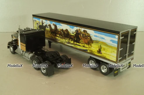 Kenworth W925 with semi-trailer "Smokey and the Bandit" 1977, black, W83431001, Werk83 1:43