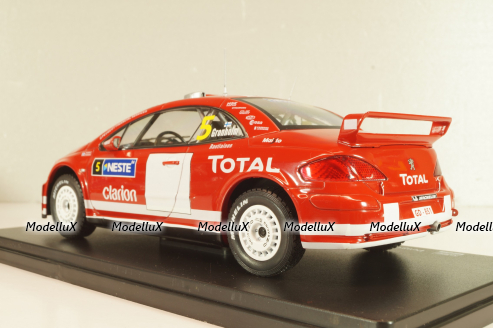 Peugeot 307 WRC #5 Winner Rallye Finnland 2004, Grönholm/Rautiainen, WRC Collection, Hachette, 1:24 Уценка!