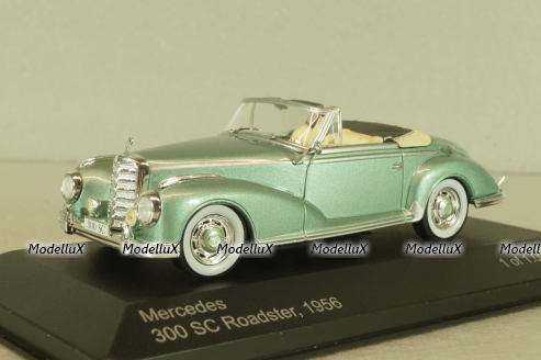 Mercedes-Benz 300 (W188) SC Roadster 1956, light green, WhiteBox 1:43