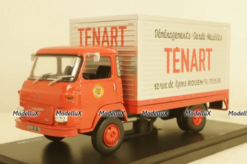 Saviem SG4 MB59 Truck Leger Tenart 1969, red, Hachette 1:43