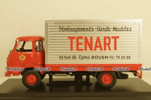 Saviem SG4 MB59 Truck Leger Tenart 1969, red, Hachette 1:43