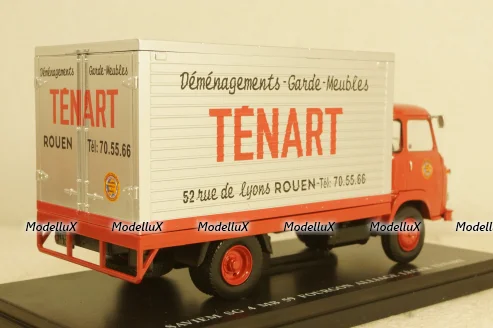 Saviem SG4 MB59 Truck Leger Tenart 1969, red, Hachette 1:43