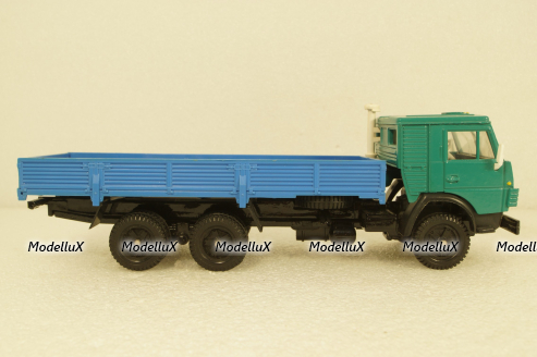Камаз-53212, бортовой, зеленый/синий, Арек 1:43