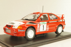 Mitsubishi Lancer EVO VI, #1 Rally New Zealand 1999, Makinen/Mannisenmaki, red, G113U014, WRC Collection, Hachette 1:24