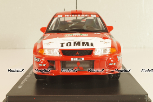 Mitsubishi Lancer EVO VI, #1 Rally New Zealand 1999, Makinen/Mannisenmaki, red, G113U014, WRC Collection, Hachette 1:24