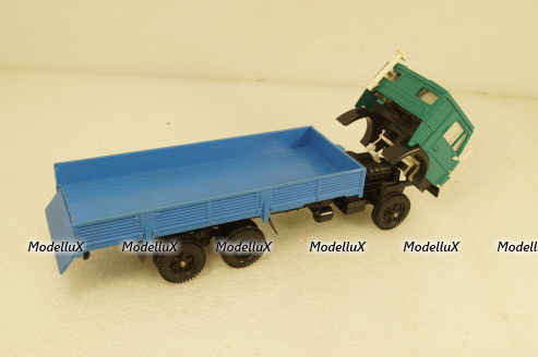 Камаз-53212, бортовой, зеленый/синий, Арек 1:43