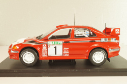 Mitsubishi Lancer EVO VI, #1 Rally New Zealand 1999, Makinen/Mannisenmaki, red, G113U014, WRC Collection, Hachette 1:24