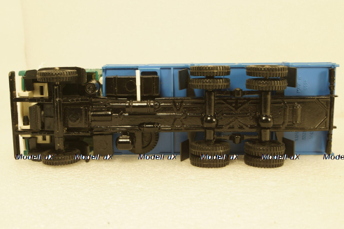 Камаз-53212, бортовой, зеленый/синий, Арек 1:43