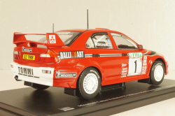 Mitsubishi Lancer EVO VI, #1 Rally New Zealand 1999, Makinen/Mannisenmaki, red, G113U014, WRC Collection, Hachette 1:24