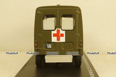 Renault SG2 2E 4x4 Van Sanitaire Ambulance 1968, Hachette 1:43
