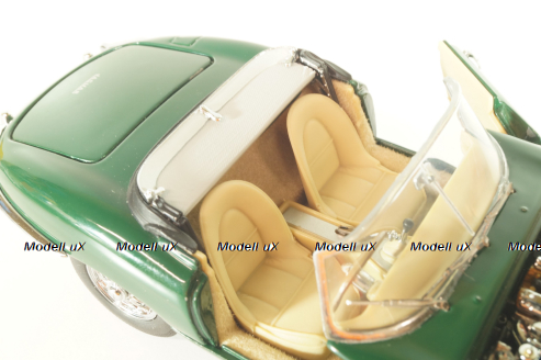Jaguar E-Type Cabriolet 1961, green, Franklin Mint 1:24