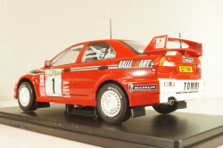 Mitsubishi Lancer EVO VI, #1 Rally New Zealand 1999, Makinen/Mannisenmaki, red, G113U014, WRC Collection, Hachette 1:24