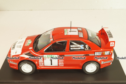 Mitsubishi Lancer EVO VI, #1 Rally New Zealand 1999, Makinen/Mannisenmaki, red, G113U014, WRC Collection, Hachette 1:24