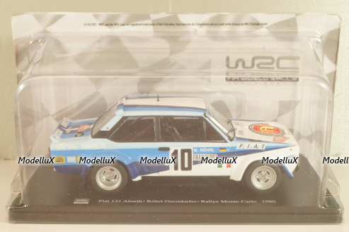 Fiat 131 Abarth #10, Rally Monye Carlo 1980, Rohfl/Geistdorfer, WRC Collection, Hachette, 1:24