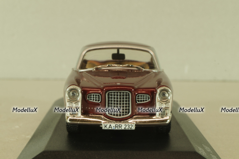 Facel Vega 1958, dark red, WB044, Whitebox 1:43